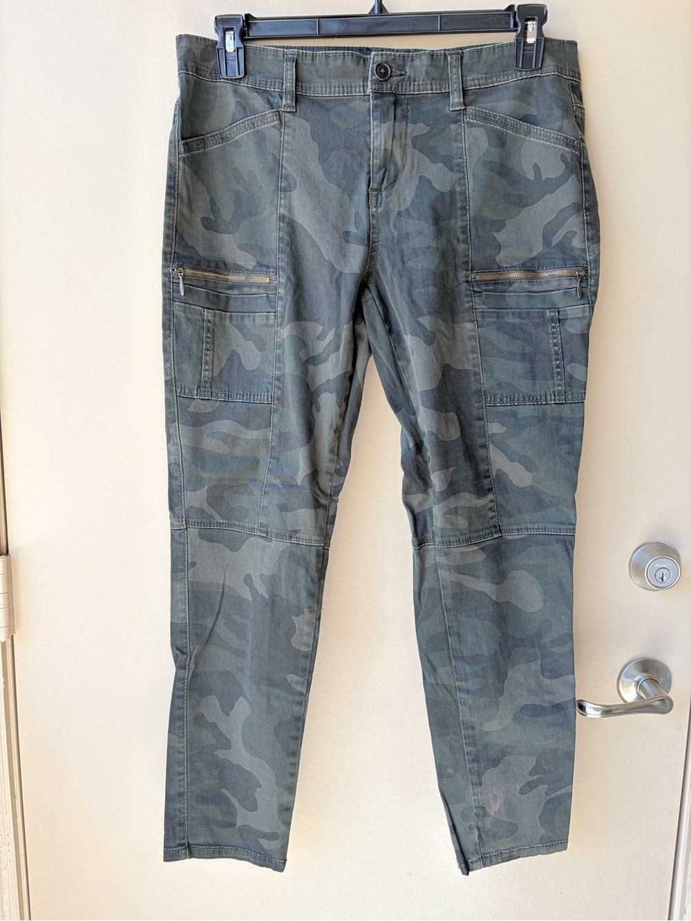 Supplies Women’s Camo Utility Jeans - Olive Green